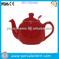 porcelain red wholesale high quality filter tea pot